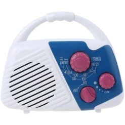 Waterproof Aa Battery Fm Am Radio Shower Radio With Speaker For Bathroom