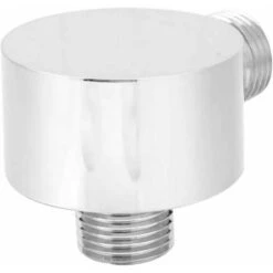 Brass Wall Mount Supply Elbow For Hand Shower Round Shape Shower Hose Connector G1/2 Shower Outlet Elbow For Hand Shower -Bathroom Supplies Store 96485721 5