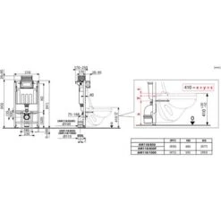 Alca Self-supporting Frame For Suspended Toilet, 85cm (AM118/850F) -Bathroom Supplies Store 96739119 4