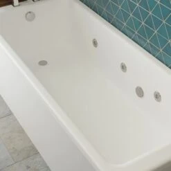 Vitura 1500x700mm Single Ended Square Whirlpool Bath 6 Jets Acrylic Bathroom -Bathroom Supplies Store 97071787 3