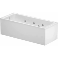 Vitura 1500x700mm Single Ended Square Whirlpool Bath 6 Jets Acrylic Bathroom -Bathroom Supplies Store 97071787 4