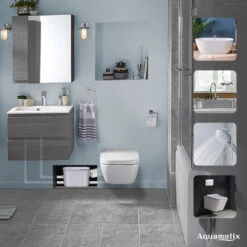 Aquamatix Silencio 400W Sanitary Macerator Pump WC Suspended Toilet Shower Silent Lift Pump -Bathroom Supplies Store 97224443 5