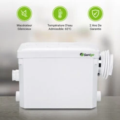 Sanigo400A Silent Sanitary Macerator Pump 400W Toilet Suspended Accessible Repair Panel -Bathroom Supplies Store 97224445 3