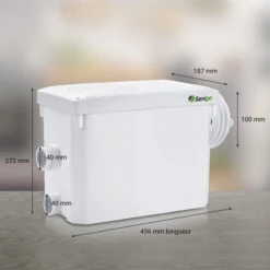 Sanigo400A Silent Sanitary Macerator Pump 400W Toilet Suspended Accessible Repair Panel -Bathroom Supplies Store 97224445 4