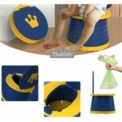 Children's Toilet, A Potty Training Potty, Baby Toilet Reducer, Child Toilet Seat Booster Seat, For 38-42 Cm Height Toilet, For 0-6 Years Old Children（Maroon Blue -Bathroom Supplies Store 97684036 3