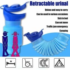 Retractable Urinal, Portable Urinal For Men And Women, Emergency Urination Device Suitable For Travel, Camping And Walking, Reusable Urinal Bottle -Bathroom Supplies Store 97687353 3