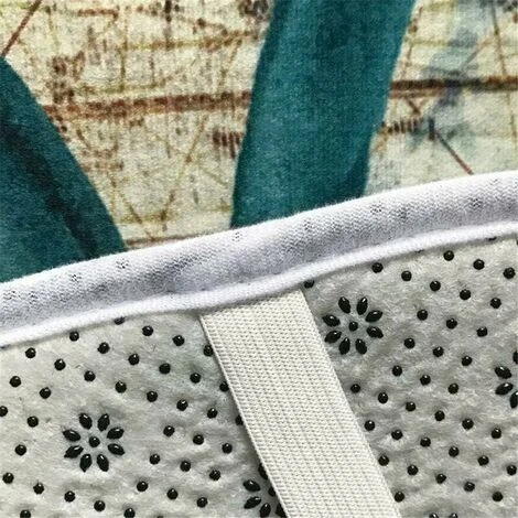 3 Pieces Set Of Bathroom Shower Mats + Foot Bath Mats Mats + Toilet Seat Cover. Non-Slip Shower Curtain Mat - The Underwater World (Wood Grain) 6 3 Pieces Set Of Bathroom Shower Mats + Foot Bath Mats Mats + Toilet Seat Cover. Non-Slip Shower Curtain Mat - The Underwater World (Wood Grain) - Image 4