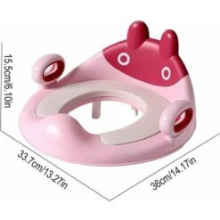 Kids Toilet Seat Baby Toilet Seat Reducer For Toddler Toilets With Small Cushion Handle And Back Trainer Non-Slip Design Round And Oval Toilets -Bathroom Supplies Store 97697766 2