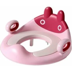 Kids Toilet Seat Baby Toilet Seat Reducer For Toddler Toilets With Small Cushion Handle And Back Trainer Non-Slip Design Round And Oval Toilets -Bathroom Supplies Store 97697766 3