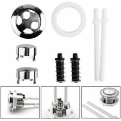 Flush Mechanism Set Of 1 Universal Toilet Cistern Push Buttons - 38mm - Pop Up Button - Standard Flush Button -Bathroom Supplies Store 97811488 4