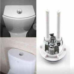Flush Mechanism Set Of 1 Universal Toilet Cistern Push Buttons - 38mm - Pop Up Button - Standard Flush Button -Bathroom Supplies Store 97811488 5