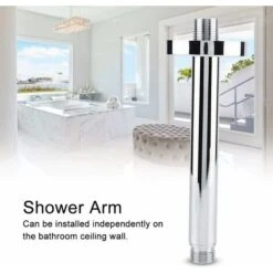 Stainless Steel Square Shower Head Extension For Shower Arm Hose Shower Arm Shower Hose Extension For Ceiling Shower Head For Bathroom (Size : 15) -Bathroom Supplies Store 97813299 4