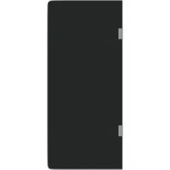 Wall-mounted Urinal Privacy Screen Black 90x40 Cm Tempered Glass VidaXL