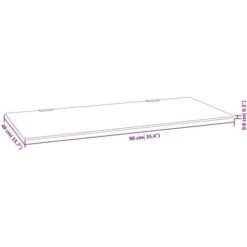 Wall-mounted Urinal Privacy Screen Black 90x40 Cm Tempered Glass VidaXL -Bathroom Supplies Store 97945039 3