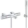 Grohe Bath/shower Set Precision Feel Thermostatic Mixer + Euphoria Cosmopolitan 1 Jet Stick Shower, Chrome (34788000-Euphoria) -Bathroom Supplies Store 98279068 1