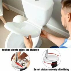 Universal Toilet Seat Fixing Parts, Hinged Toilet Lid, Toilet Lid Accessories, Toilet Seat Replacement Fixing For Toilet Seat Fixing 10 Universal Toilet Seat Fixing Parts, Hinged Toilet Lid, Toilet Lid Accessories, Toilet Seat Replacement Fixing For Toilet Seat Fixing -Bathroom Supplies Store 99561868 4