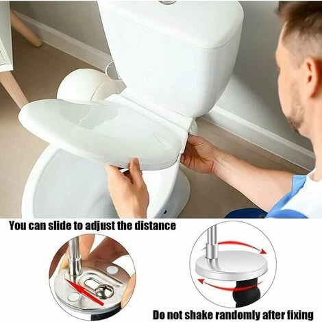 Universal Toilet Seat Fixing Parts, Hinged Toilet Lid, Toilet Lid Accessories, Toilet Seat Replacement Fixing For Toilet Seat Fixing 6 Universal Toilet Seat Fixing Parts, Hinged Toilet Lid, Toilet Lid Accessories, Toilet Seat Replacement Fixing For Toilet Seat Fixing - Image 4