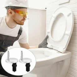 Universal Toilet Seat Fixing Parts, Hinged Toilet Lid, Toilet Lid Accessories, Toilet Seat Replacement Fixing For Toilet Seat Fixing 11 Universal Toilet Seat Fixing Parts, Hinged Toilet Lid, Toilet Lid Accessories, Toilet Seat Replacement Fixing For Toilet Seat Fixing -Bathroom Supplies Store 99561868 5